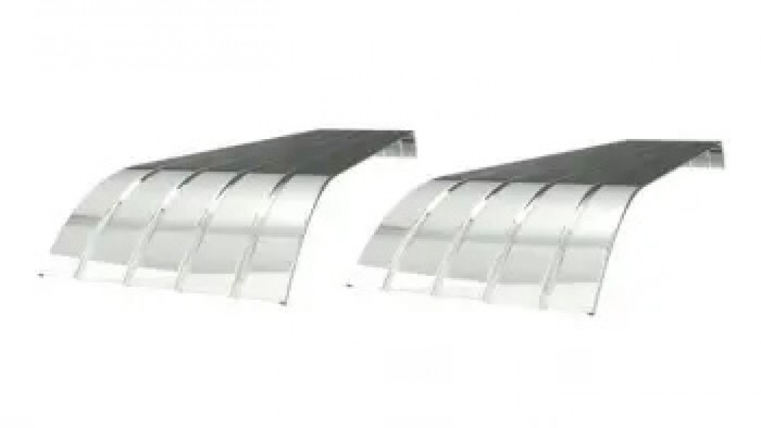 Image of FENDER, TRI AXLE, 4 RIB, STAINLESS, 140", PAIR from Betts HD. Part number: SR500-140