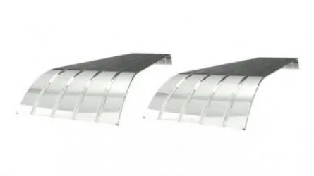 Image of FENDER, TRI AXLE, 4 RIB, STAINLESS, 140", PAIR from Betts HD. Part number: SR500-140
