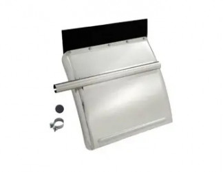 Image of FENDER, QUARTER, STANDARD MOUNT, STAINLESS STEEL, WITHOUT MOUNT, WITH PA TOP FLAP, TUBE CLAMP, ALL MOUNTING HARDWARE INCLUDED, LH from Betts HD. Part number: SS211PA6
