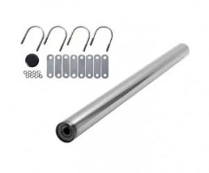 Image of TUBE, MOUNT, UNDRILLED, STAINLESS, 26.5" LONG, .625" HOLE, UBOLTS (4), POLY TUBE PLUG from Betts HD. Part number: T264US