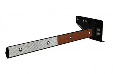Image of TRAILER MUD FLAP RETENTION SYSTEM, DIRECT FLEX HANGERS, WITH CONSPICUITY, 48" SLIDER, LEFT HAND from Betts HD. Part number: TRSLD10WT