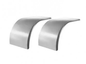 Image of FENDER, HALF TANDEM, SMOOTH, RADIUSED, STAINLESS, 16 GAUGE, 66", PAIR from Betts HD. Part number: TS33503100
