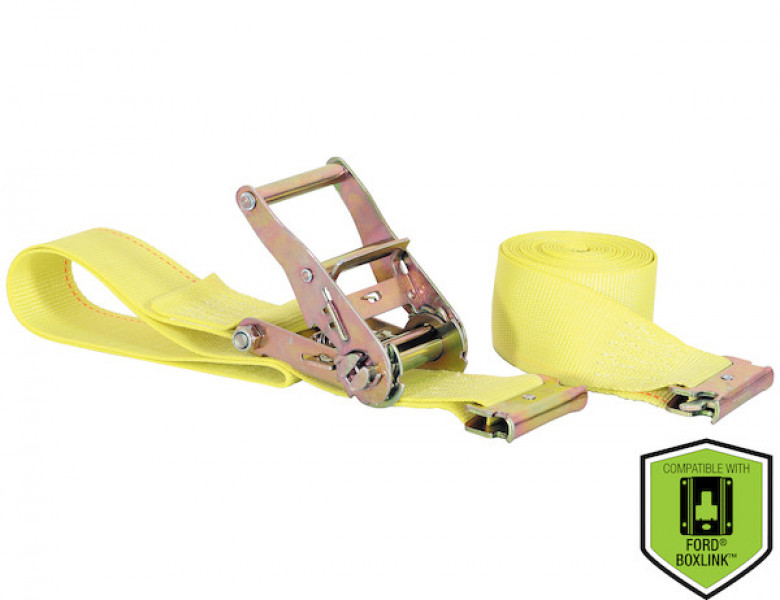 Image of 2 Inch by 12 Foot E-Track Ratchet Tie Down from Buyers Products. Part number: 01075