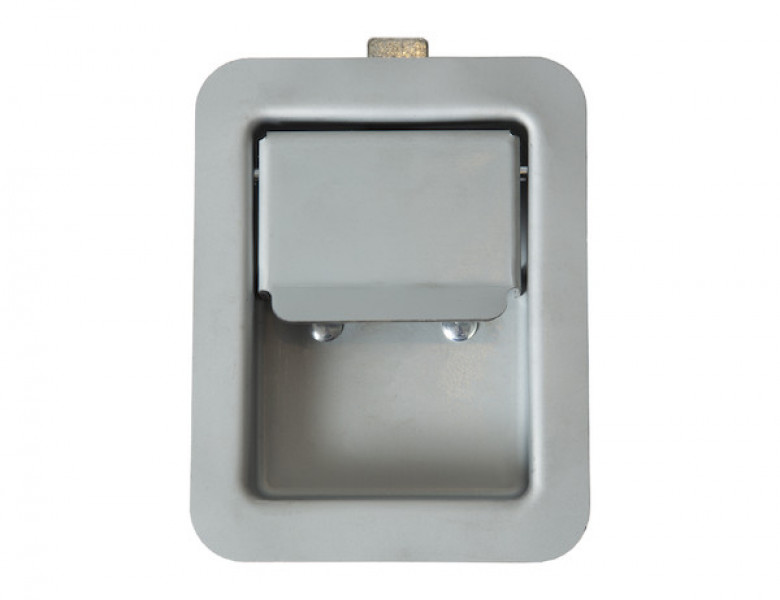 Image of L3885 Heavy-Duty Flush Mount Paddle Latch, packaged with bag & header card from Buyers Products. Part number: 04035