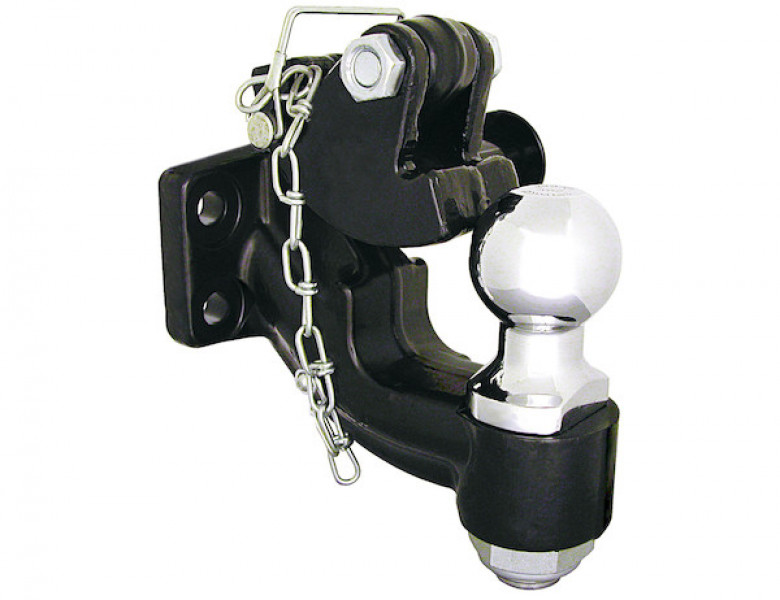 Image of 10 Ton Combination Hitch with Mounting Kit - 2 Inch Ball (BH10 Series) from Buyers Products. Part number: 10052