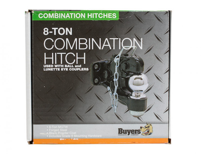 Image of 8 TON Combination Hitch With Mounting Kit 2-5/16 Inch Ball BH8 Series from Buyers Products. Part number: 10055