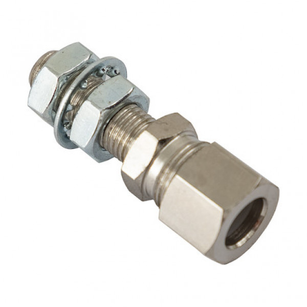 Image of 3/8 Inch-24 Thread Bulkhead Fitting from Buyers Products. Part number: 1238