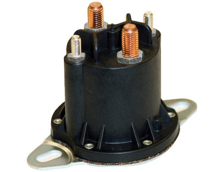 Image of 12 Volt Plastic Case Insulated Solenoid Continuous Duty Motor Relay from Buyers Products. Part number: 1306317