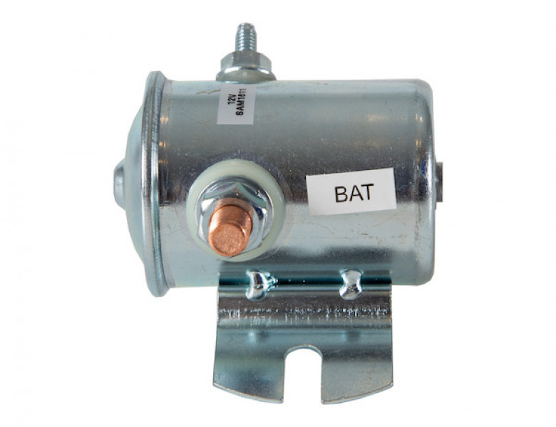 Image of Continuous Duty 12 Volt Steel Case Insulated Solenoid GND To Activate from Buyers Products. Part number: 1306505