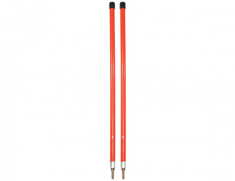 Image of 3/4 x 24 Inch Fluorescent Orange Bumper Marker Sight Rods with Hardware from Buyers Products. Part number: 1308103