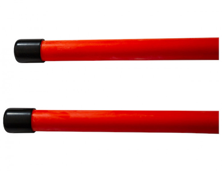 Image of 3/4 x 28 Inch Fluorescent Orange Bolt-On Bumper Marker Sight Rods with Hardware from SAM. Part number: 1308105