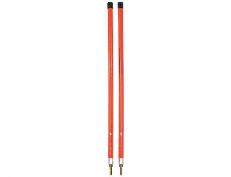 Image of 3/4 x 28 Inch Fluorescent Orange Bumper Marker Sight Rods with Hardware from Buyers Products. Part number: 1308106