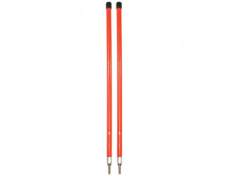 Image of 3/4 x 36 Inch Fluorescent Orange Bumper Marker Sight Rods with Hardware from Buyers Products. Part number: 1308111