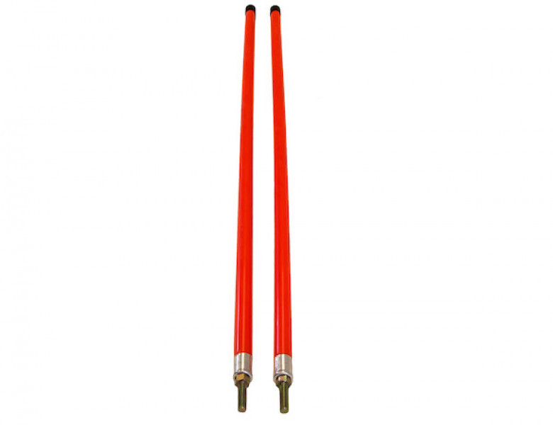 Image of 3/4 x 36 Inch Fluorescent Orange Bumper Marker Sight Rods with Hardware from Buyers Products. Part number: 1308111