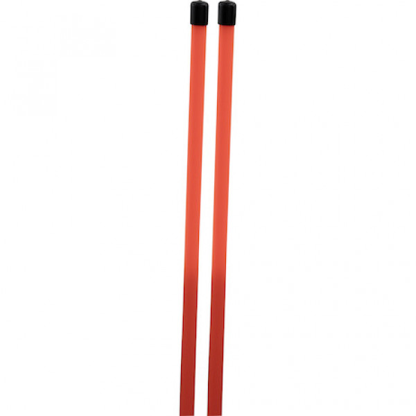 Image of 3/4 x 48 Inch Fluorescent Orange Bolt-On Bumper Marker Sight Rods with Hardware from SAM. Part number: 1308115