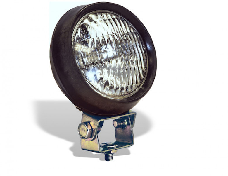 Image of 5 Inch Clear Round Incandescent Flood Light - Black Housing from Buyers Products. Part number: 1492100