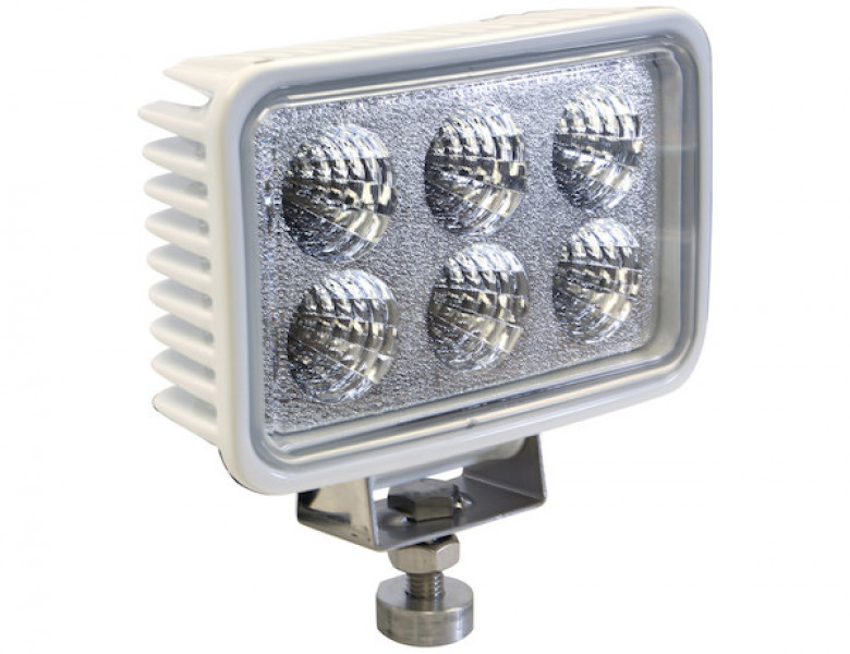 Image of 4 Inch by 6 Inch Rectangular LED Clear Flood Light from Buyers Products. Part number: 1492118