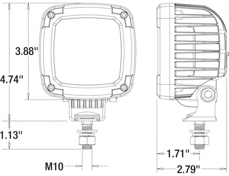 Image of Blue LED Pedestrian Warning light for Forklifts from Buyers Products. Part number: 1492133