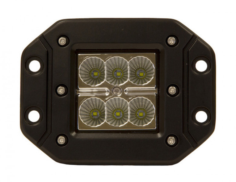 Image of 3 Inch Square LED Clear Recessed Flood Light from Buyers Products. Part number: 1492138