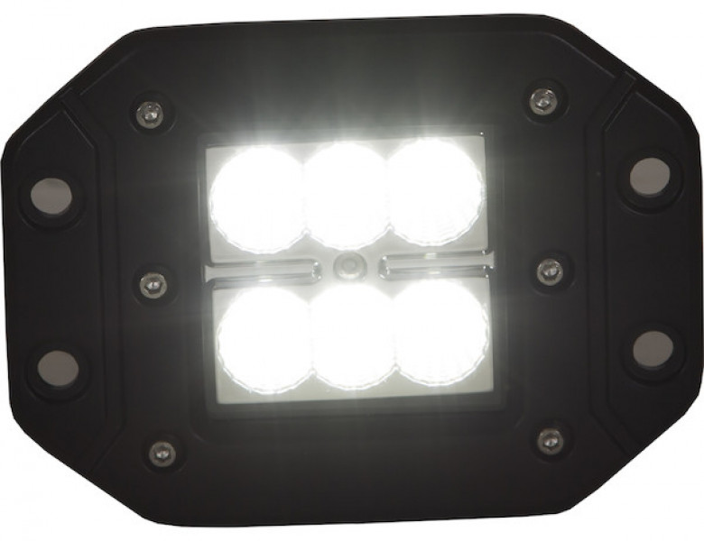 Image of 3 Inch Square LED Clear Recessed Flood Light from Buyers Products. Part number: 1492138