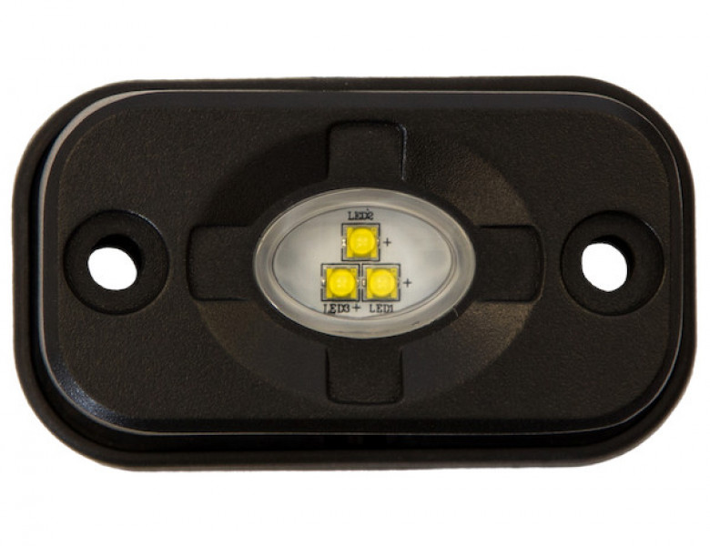 Image of 3 Inch Rectangular LED Clear Flood Light from Buyers Products. Part number: 1492139