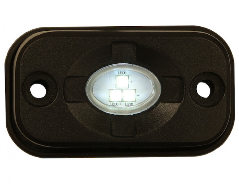 Image of 3 Inch Rectangular LED Clear Flood Light from Buyers Products. Part number: 1492139