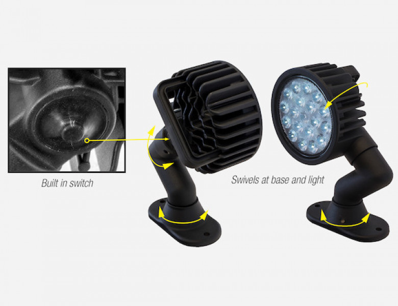 Image of 5 Inch LED Articulating Flood Light from Buyers Products. Part number: 1492145