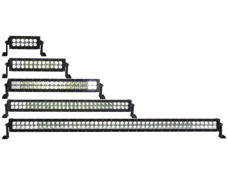 Image of 8 Inch 3240 Lumen LED Clear Combination Spot-Flood Light Bar from Buyers Products. Part number: 1492160