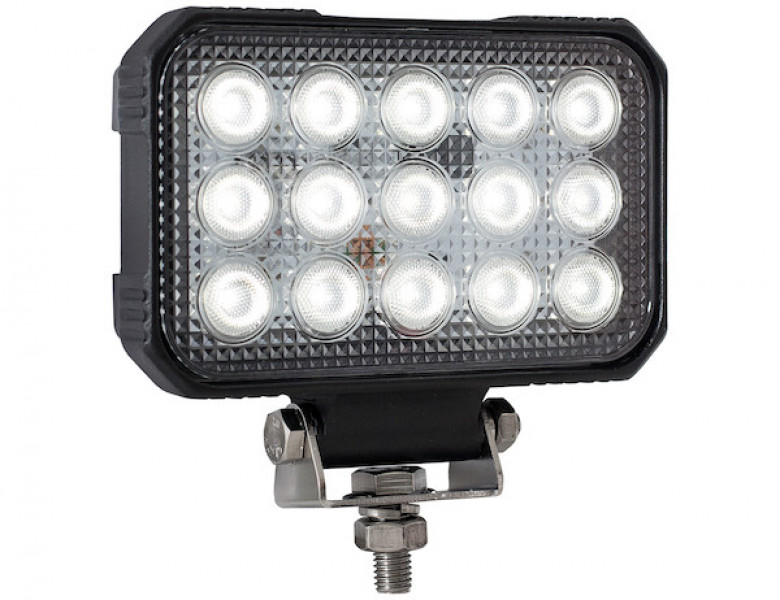 Image of Ultra Bright 6 Inch Wide Rectangular Clear LED Spot Light from Buyers Products. Part number: 1492190