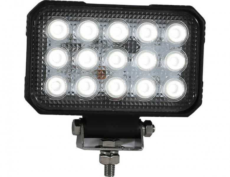 Image of Ultra Bright 6 Inch Wide Rectangular Clear LED Spot Light from Buyers Products. Part number: 1492190