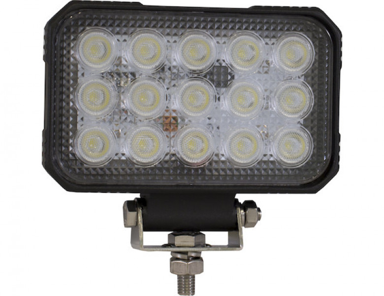 Image of Ultra Bright 6 Inch Wide Rectangular Clear LED Spot Light from Buyers Products. Part number: 1492190