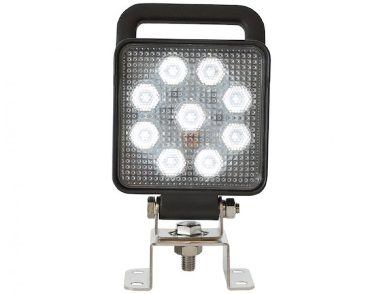 Image of 4 Inch Square LED Flood Light with Switch and Handle from Buyers Products. Part number: 1492193