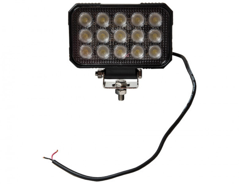 Image of 6 Inch Ultra Bright Rectangular LED Clear Flood Light from Buyers Products. Part number: 1492196