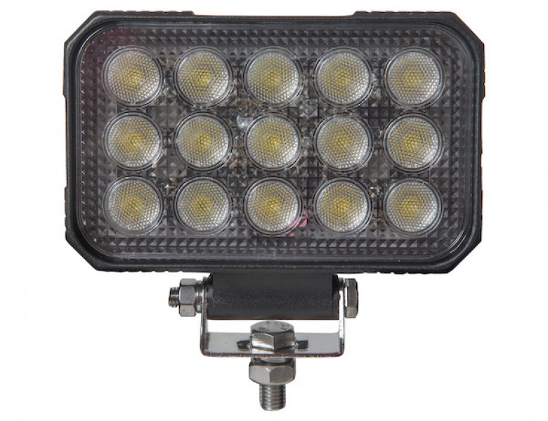 Image of 6 Inch Ultra Bright Rectangular LED Clear Flood Light from Buyers Products. Part number: 1492196