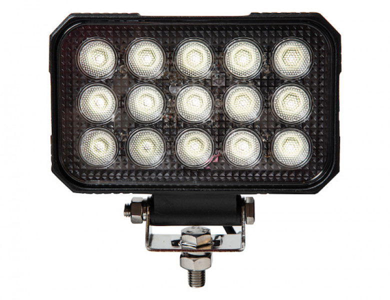 Image of 6 Inch Ultra Bright Rectangular LED Clear Flood Light from Buyers Products. Part number: 1492196