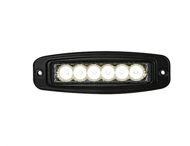 Image of Ultra Bright 7.5 Inch LED Flood Light with Angled Mounting Bracket from Buyers Products. Part number: 1492228