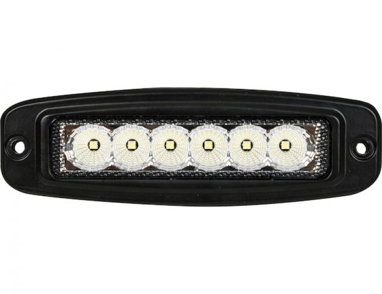 Image of Ultra Bright 7.5 Inch LED Flood Light with Angled Mounting Bracket from Buyers Products. Part number: 1492228