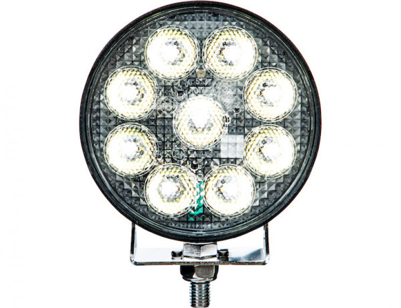 Image of Ultra Bright 4.5 Inch Wide LED Flood Light with Strobe - Round Lens from Buyers Products. Part number: 1492231