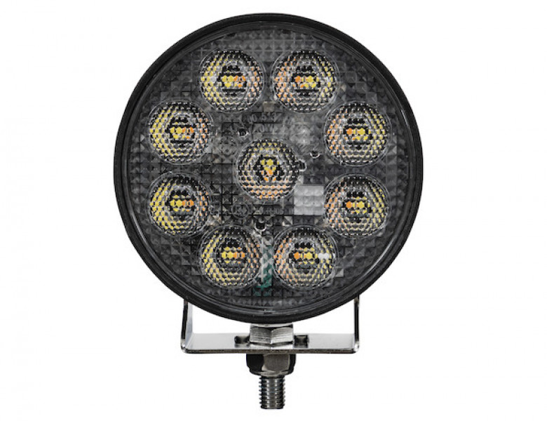 Image of Ultra Bright 4.5 Inch Wide LED Flood Light with Strobe - Round Lens from Buyers Products. Part number: 1492231