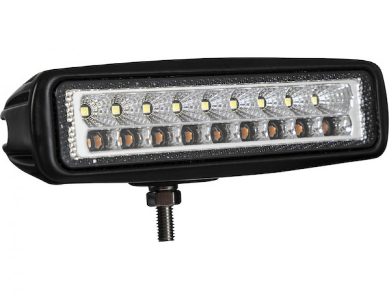 Image of 6.5 Inch LED Flood Light with Strobe - Rectangular Lens from Buyers Products. Part number: 1492233