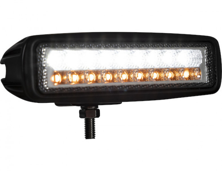 Image of 6.5 Inch LED Flood Light with Strobe - Rectangular Lens from Buyers Products. Part number: 1492233