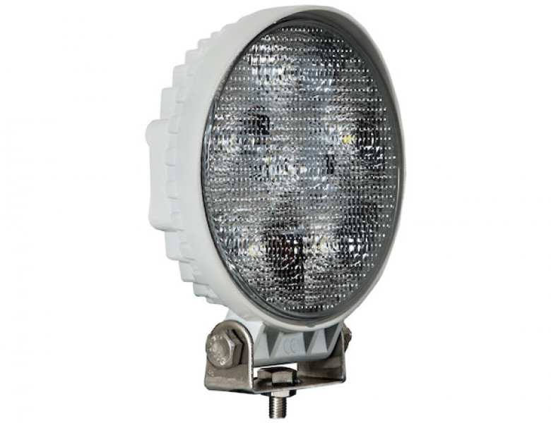 Image of 4.5 Inch Clear LED Flood Light with White Housing from Buyers Products. Part number: 1493215