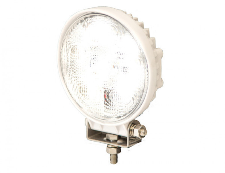 Image of 4.5 Inch Clear LED Flood Light with White Housing from Buyers Products. Part number: 1493215