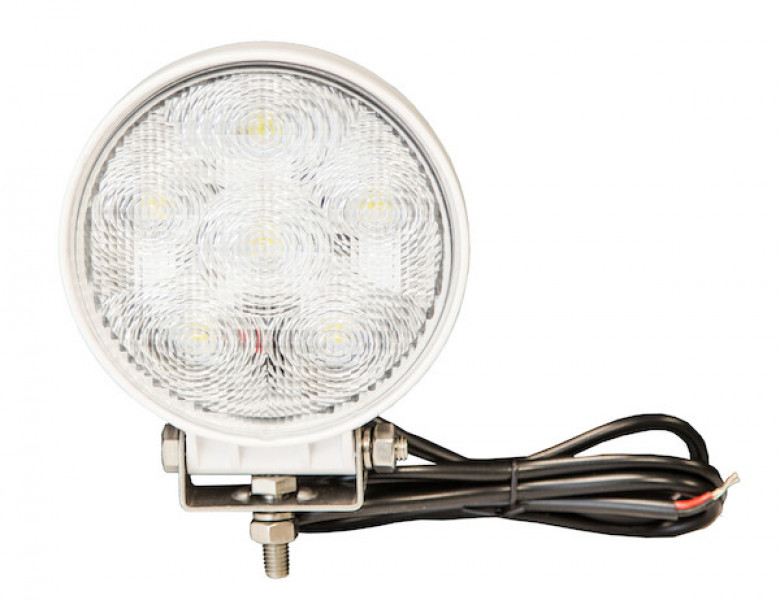 Image of 4.5 Inch Clear LED Flood Light with White Housing from Buyers Products. Part number: 1493215