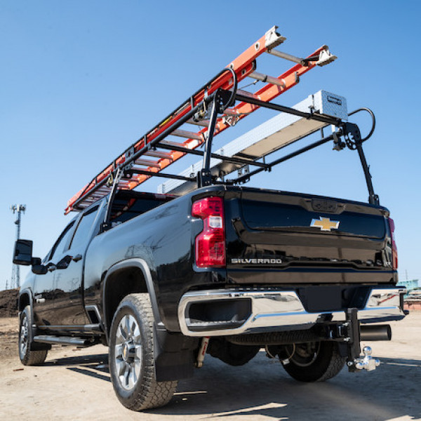 Image of 11-1/2 Foot Black Steel Truck Ladder Rack from Buyers Products. Part number: 1501150