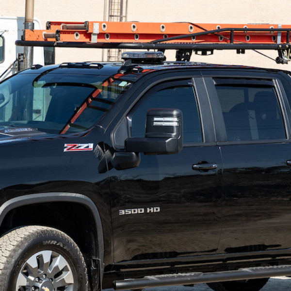 Image of 11-1/2 Foot Black Steel Truck Ladder Rack from Buyers Products. Part number: 1501150