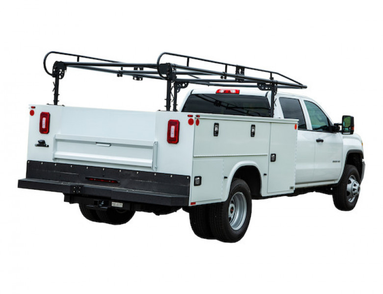 Image of 13-1/2 Foot Black Service Body Ladder Rack from Buyers Products. Part number: 1501250