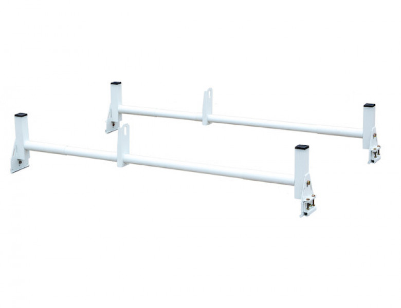 Image of White Van Ladder Rack Set - 2 Bars And 2 Clamps from Buyers Products. Part number: 1501310