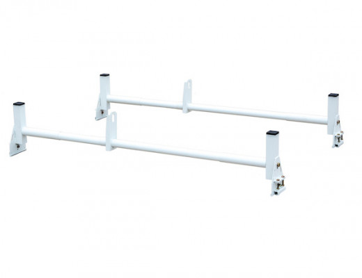 Image of White Van Ladder Rack Set - 2 Bars And 2 Clamps from Buyers Products. Part number: 1501310