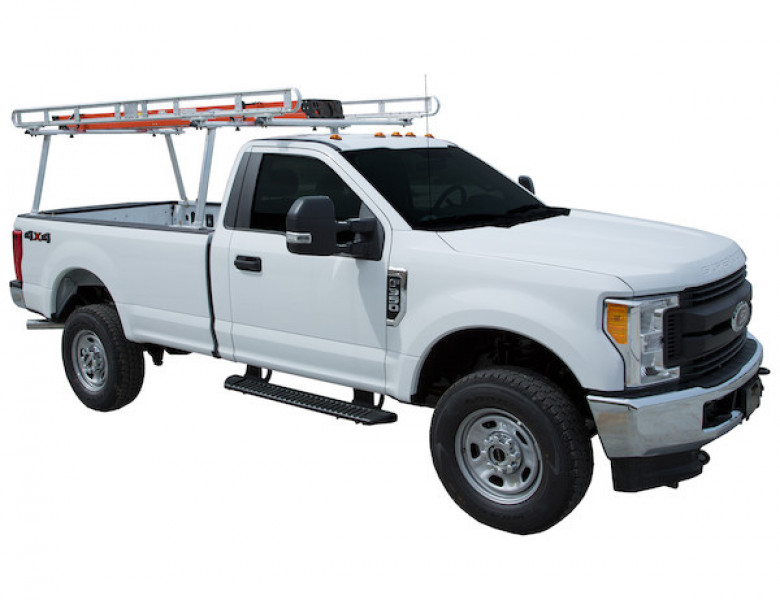 Image of Clear Anodized Aluminum Truck Ladder Rack from Buyers Products. Part number: 1501400